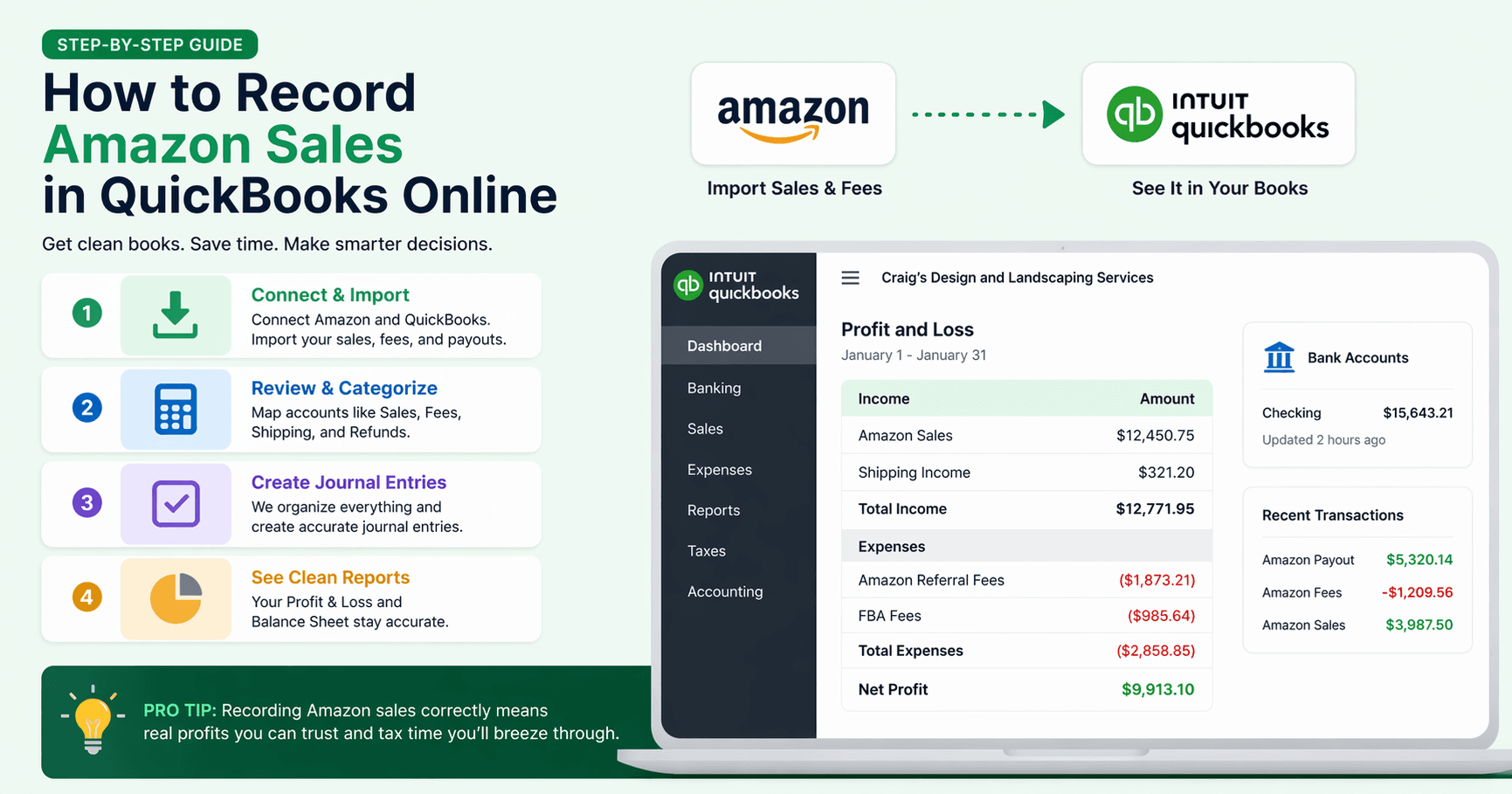 How to Record Amazon Sales in QuickBooks Online